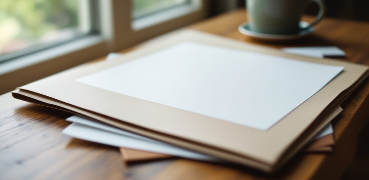Printed reports and a folded map spread on a table